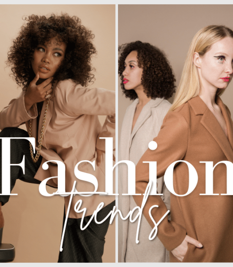 Trendy women's fashion showcasing diverse styles with neutral tones and stylish accessories